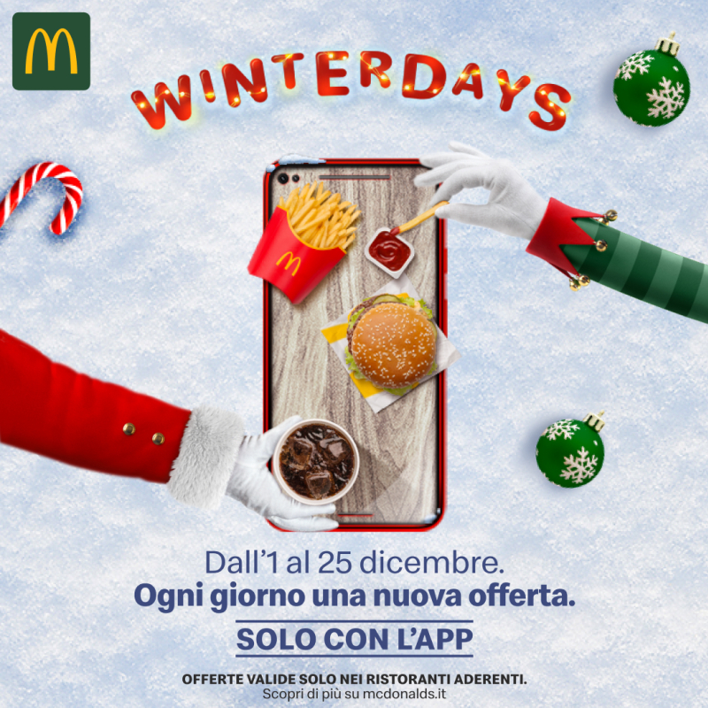 Winterdays da Mc Donald's - solo con App